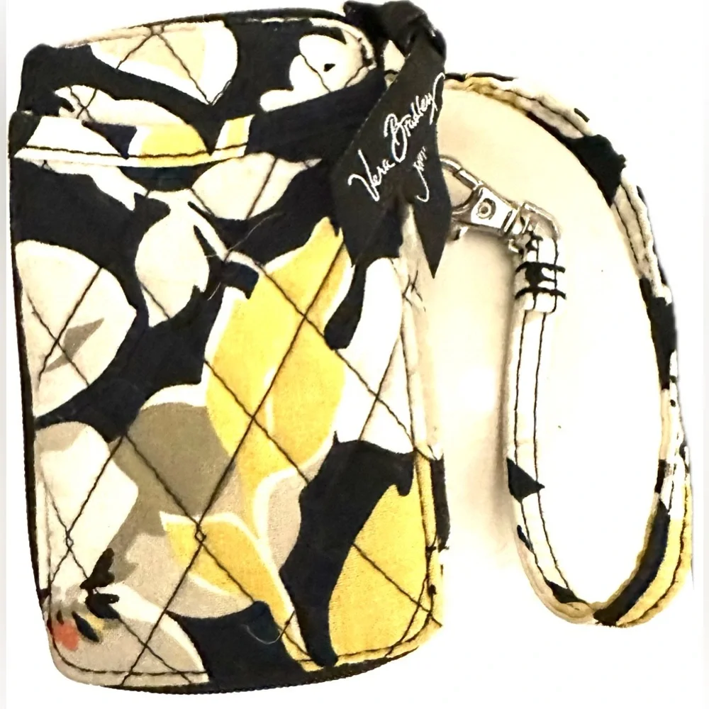 NWOT NEW Vera Bradley Dogwood Floral Wristlet Wallet Quilted ID Window Retired - Picture 2 of 6